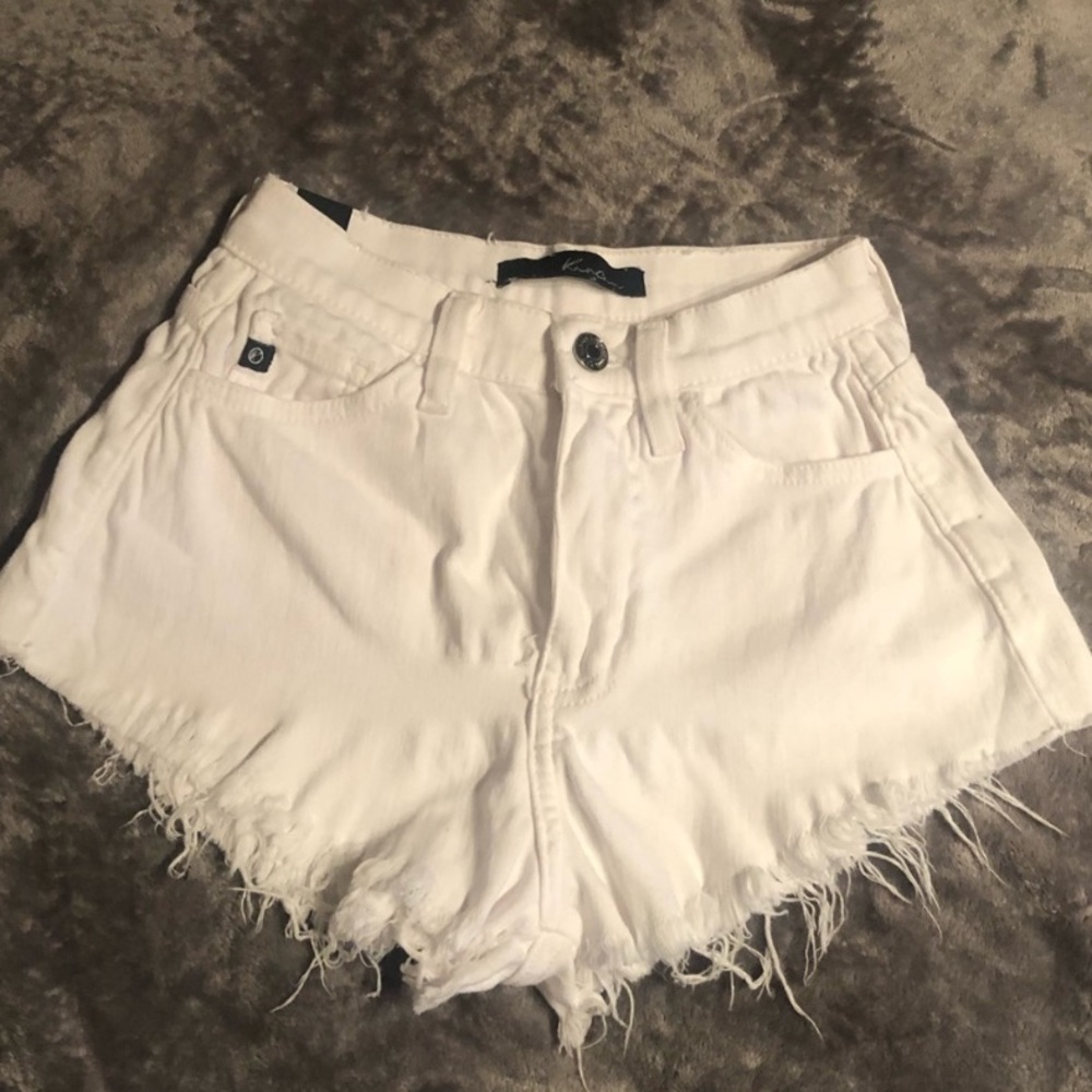 White Denim Shorts